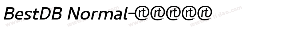 BestDB Normal字体转换